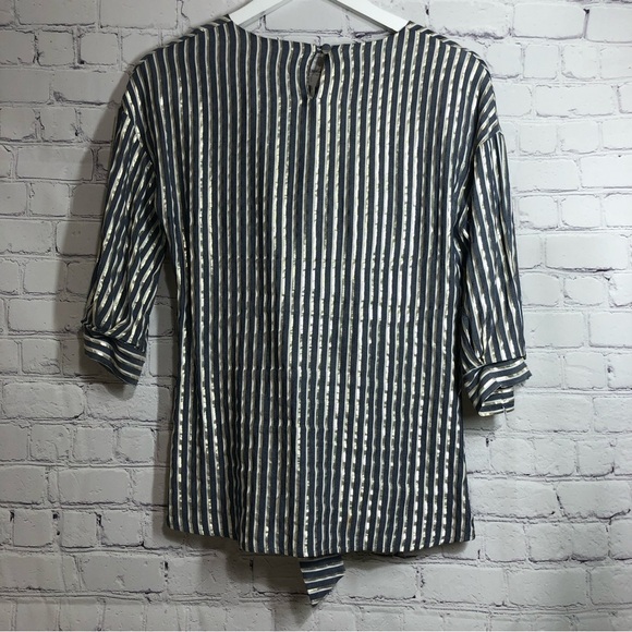 Antropology Eva Franco blouse with gold stripes - Picture 6 of 14